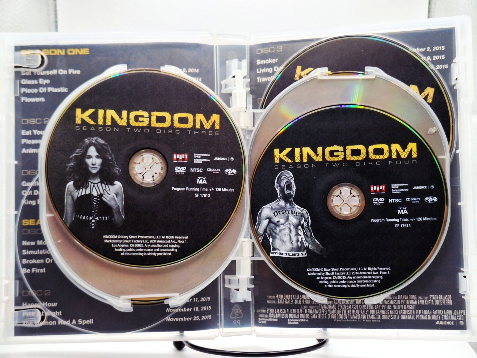Kingdom: Seasons One and Two (2014-2016/2017, 9-Disc DVD) 30 eps, READ!
