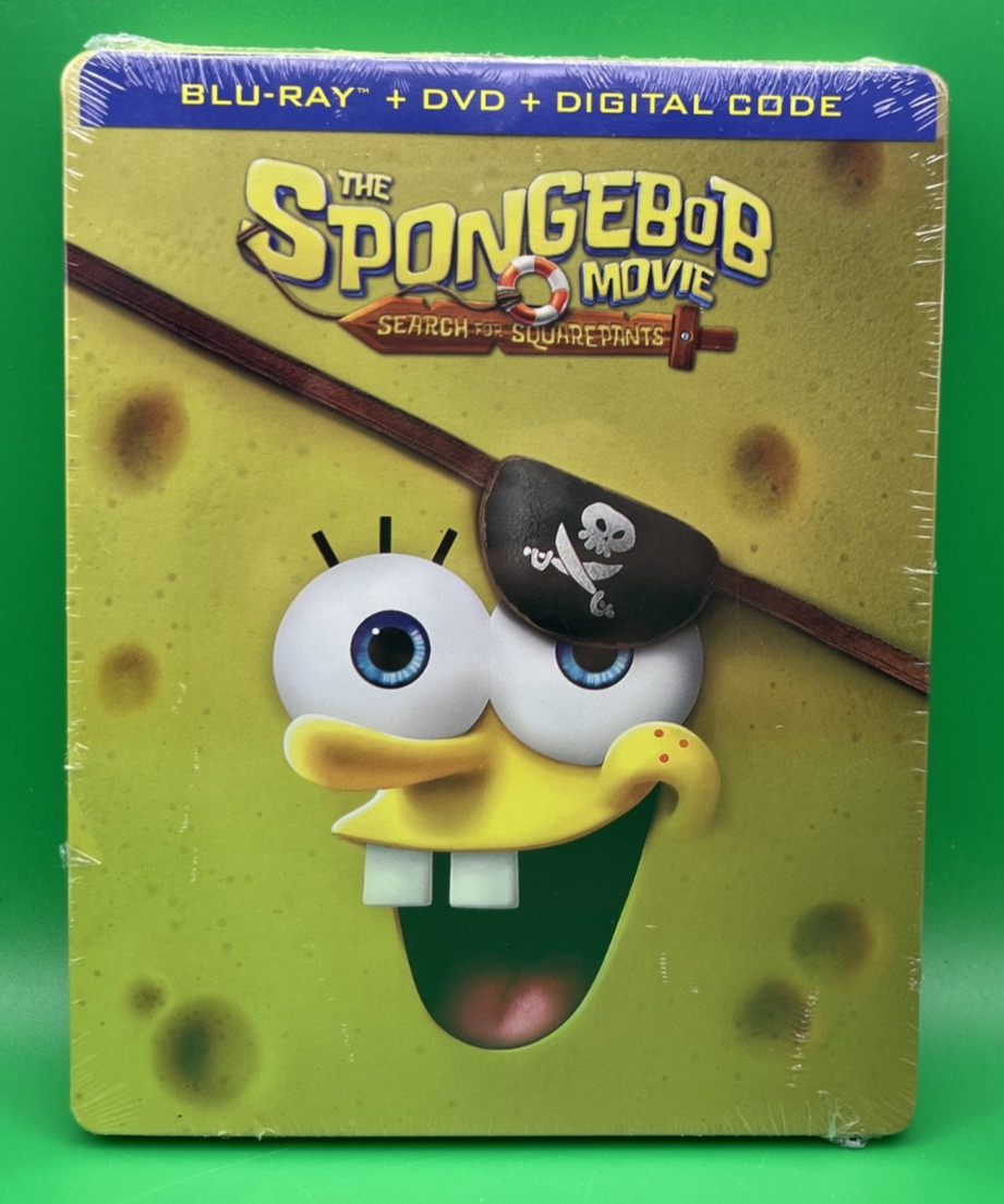Spongebob Search For Squarepants (BLU-RAY+ DVD + DIGITAL CODE) Steelbook