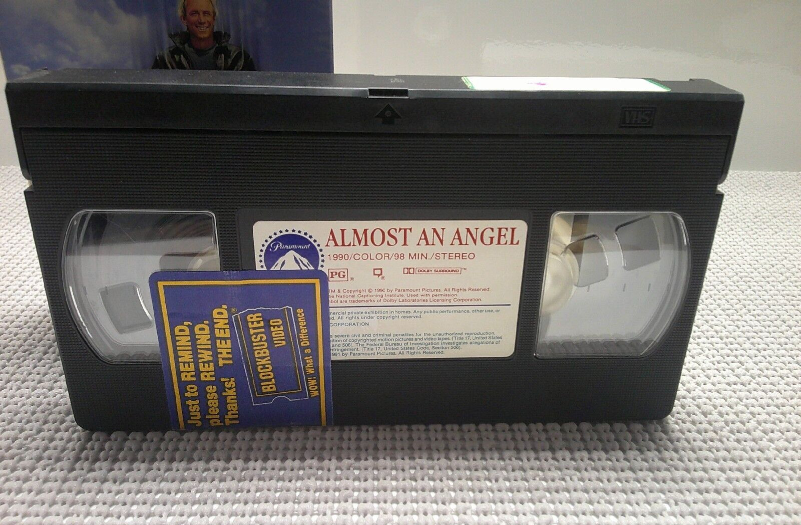 Almost An Angel VHS VCR Video Tape Movie Paul Hogan Used Blockbuster