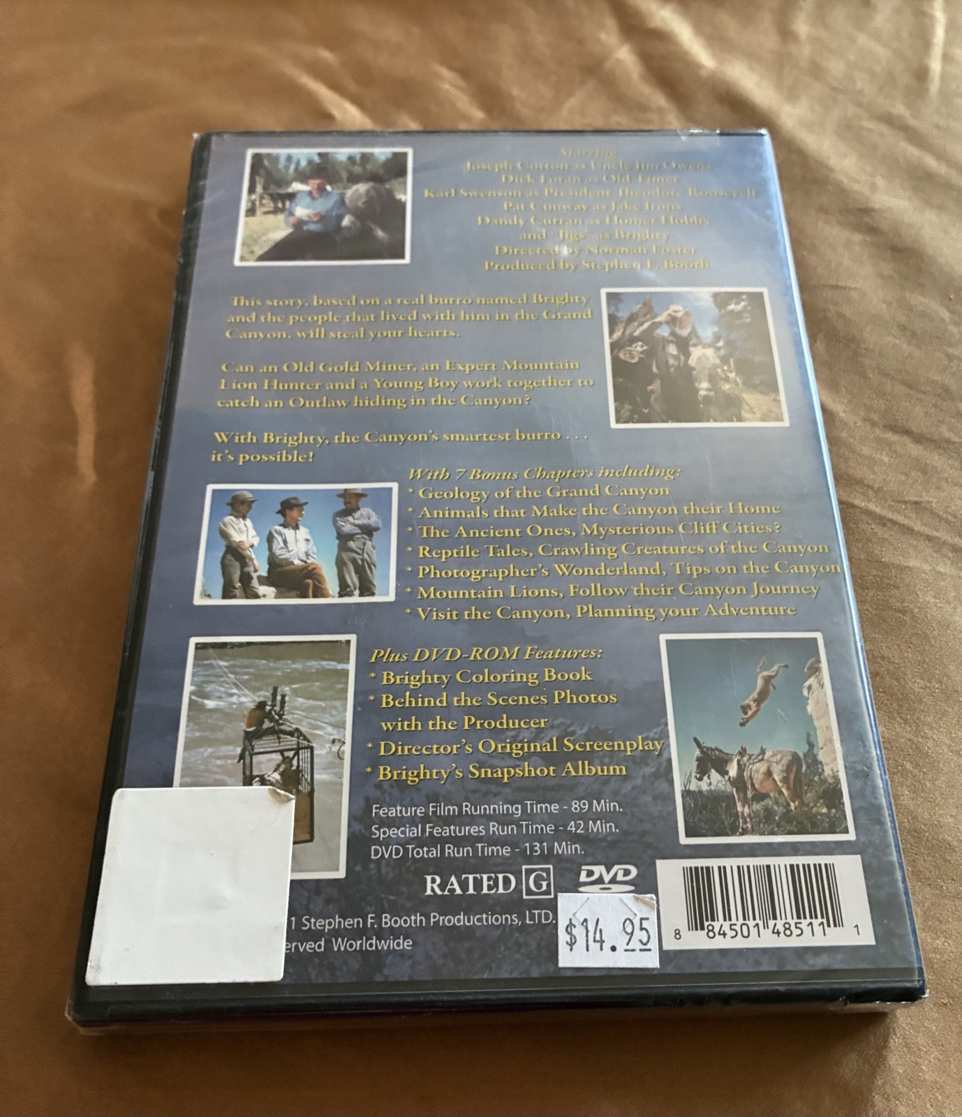 Brighty of the Grand Canyon DVD Stephen Booth Based on Marguerite Henry SEALED