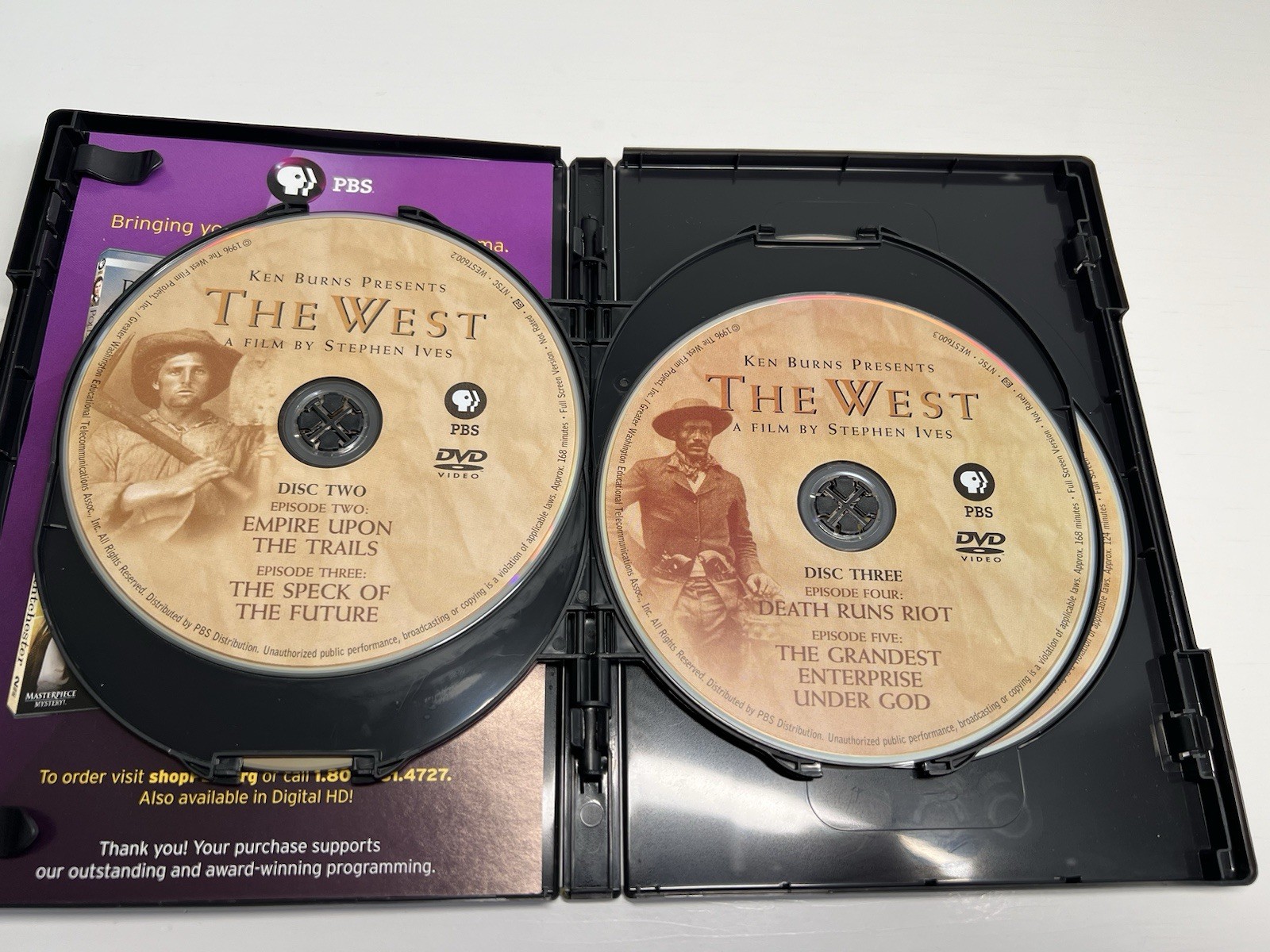 Ken Burns Presents THE WEST – A Film by Stephen Ives (DVD, 5-Disc Set)