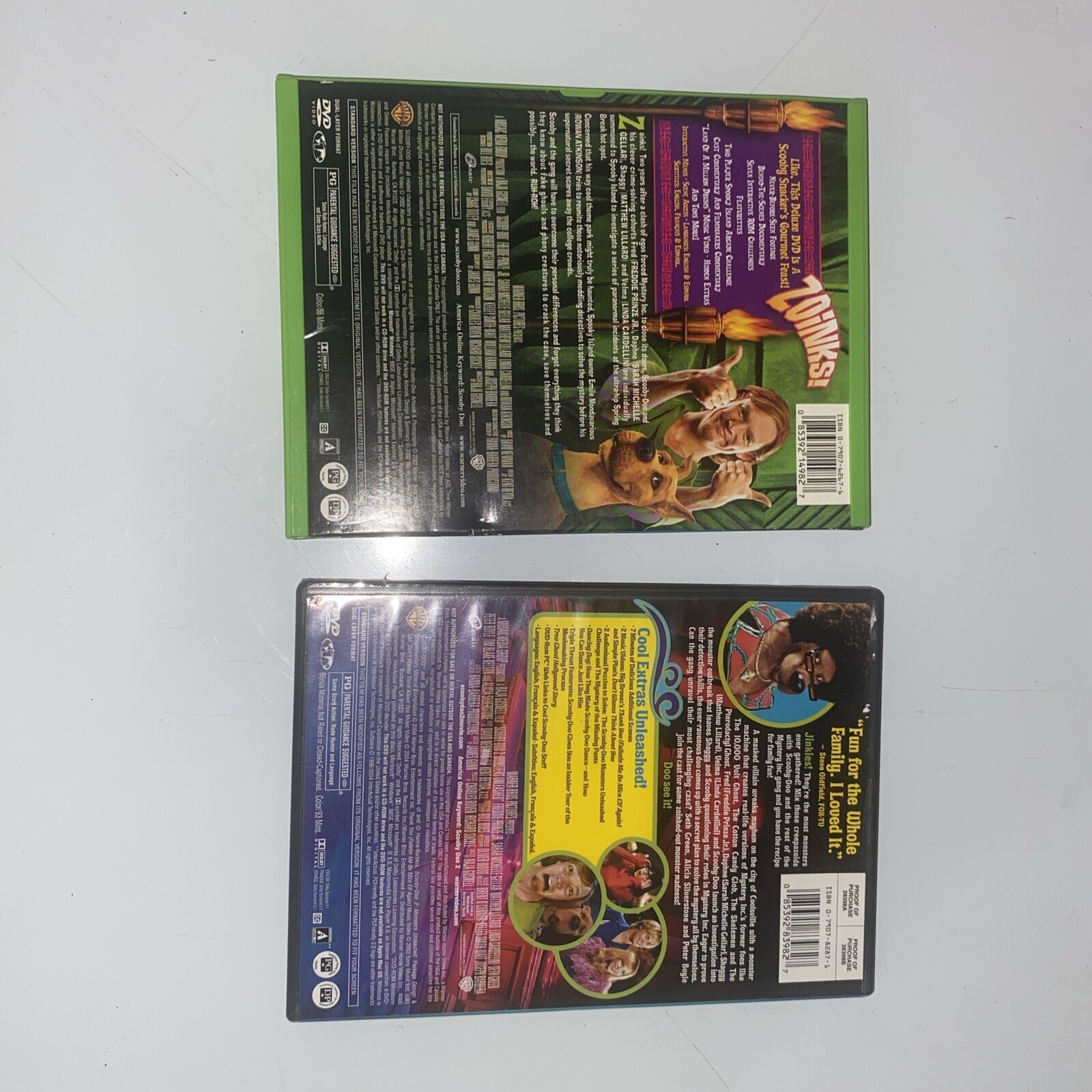 Scooby Doo & Scooby Doo 2: Monsters Unleashed Raja Gosnell(DIR) 2004 2 DVD Movie