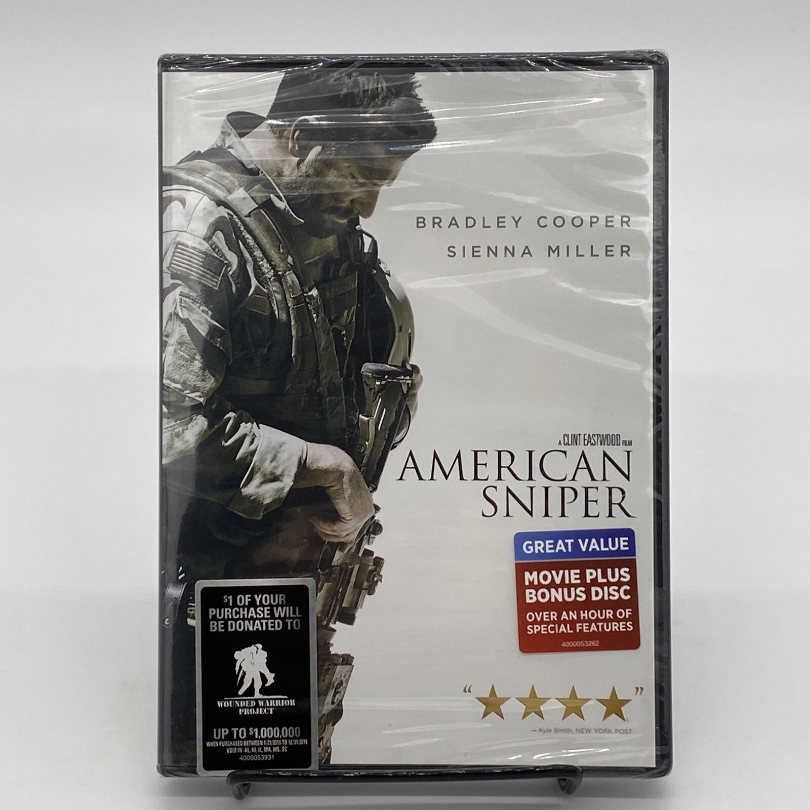 American Sniper DVD 2014 Navy SEAL Chris Kyle Story Clint Eastwood NEW Sealed