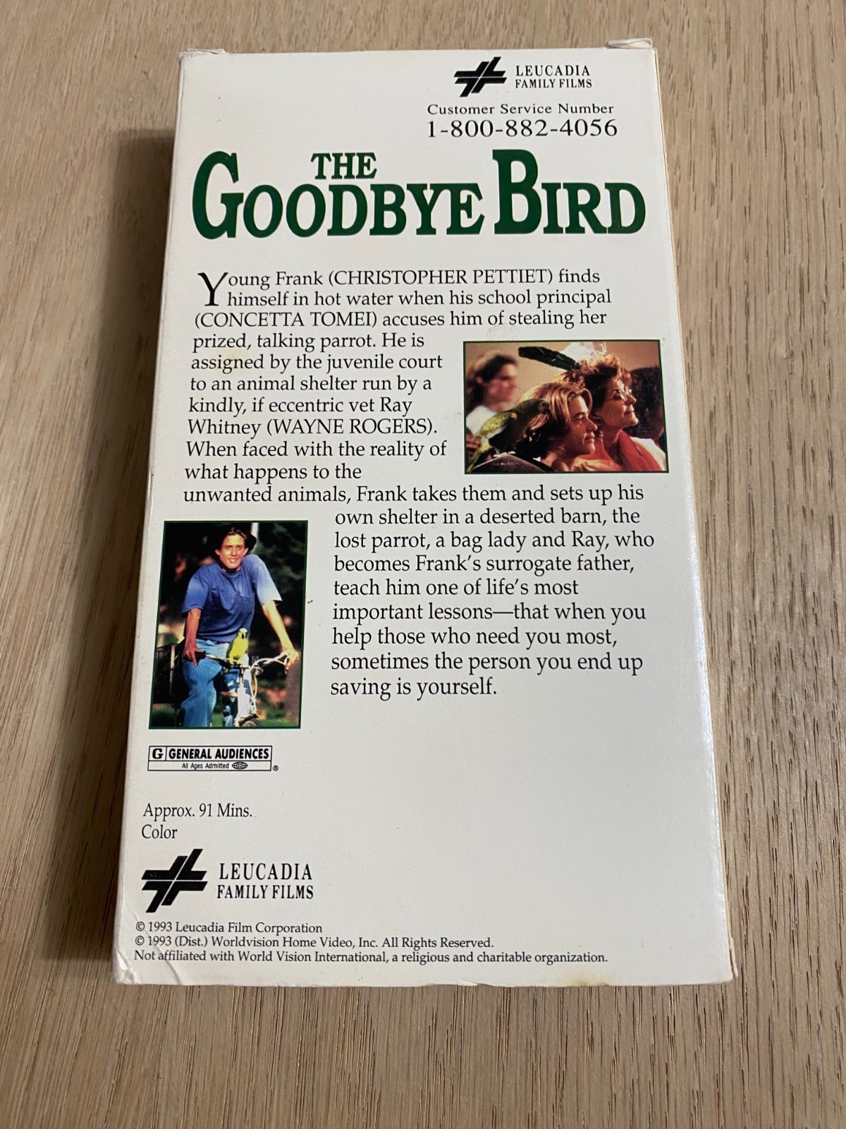 The Goodbye Bird VHS (1993) Republic Pictures Family Collection Wayne Rogers