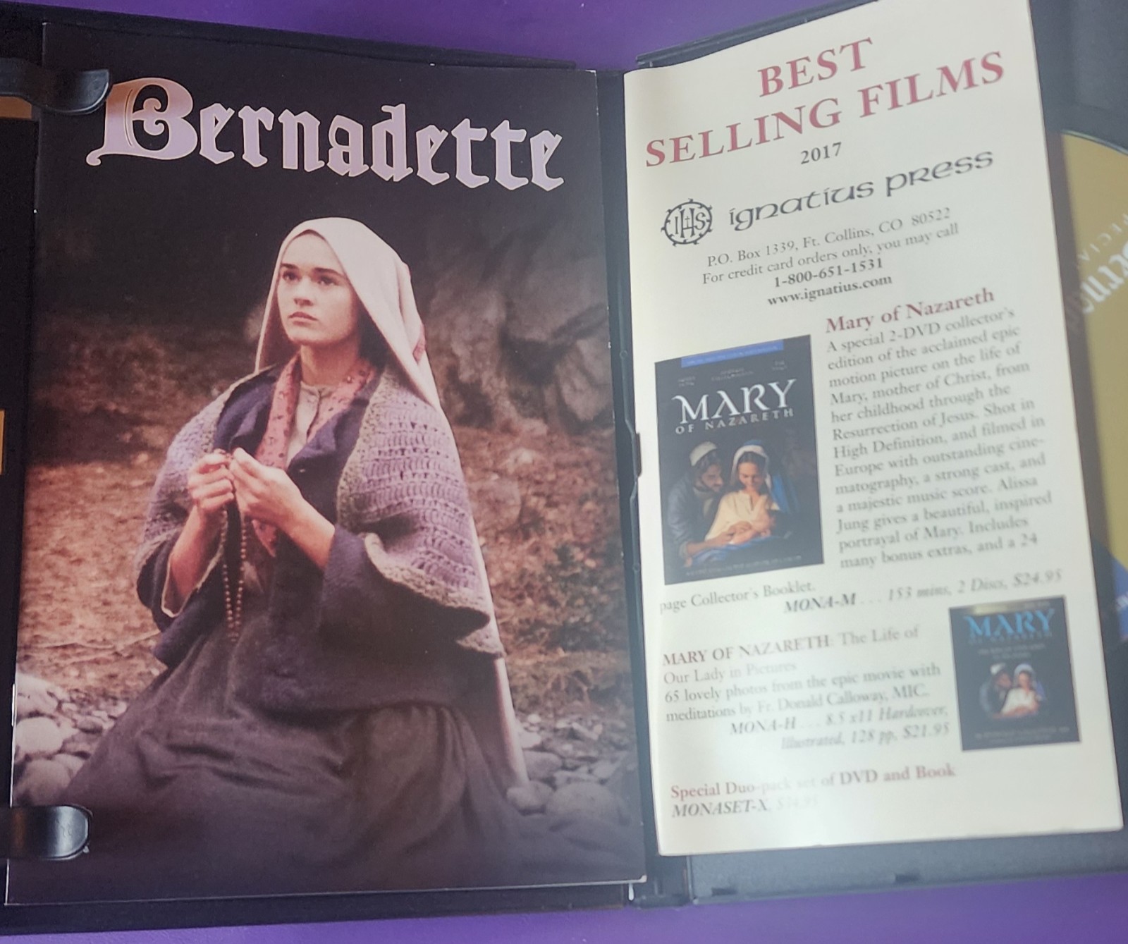 Bernadette Special Edition DVD w/Collector’s Booklet Sydney Penny Excellent Cond