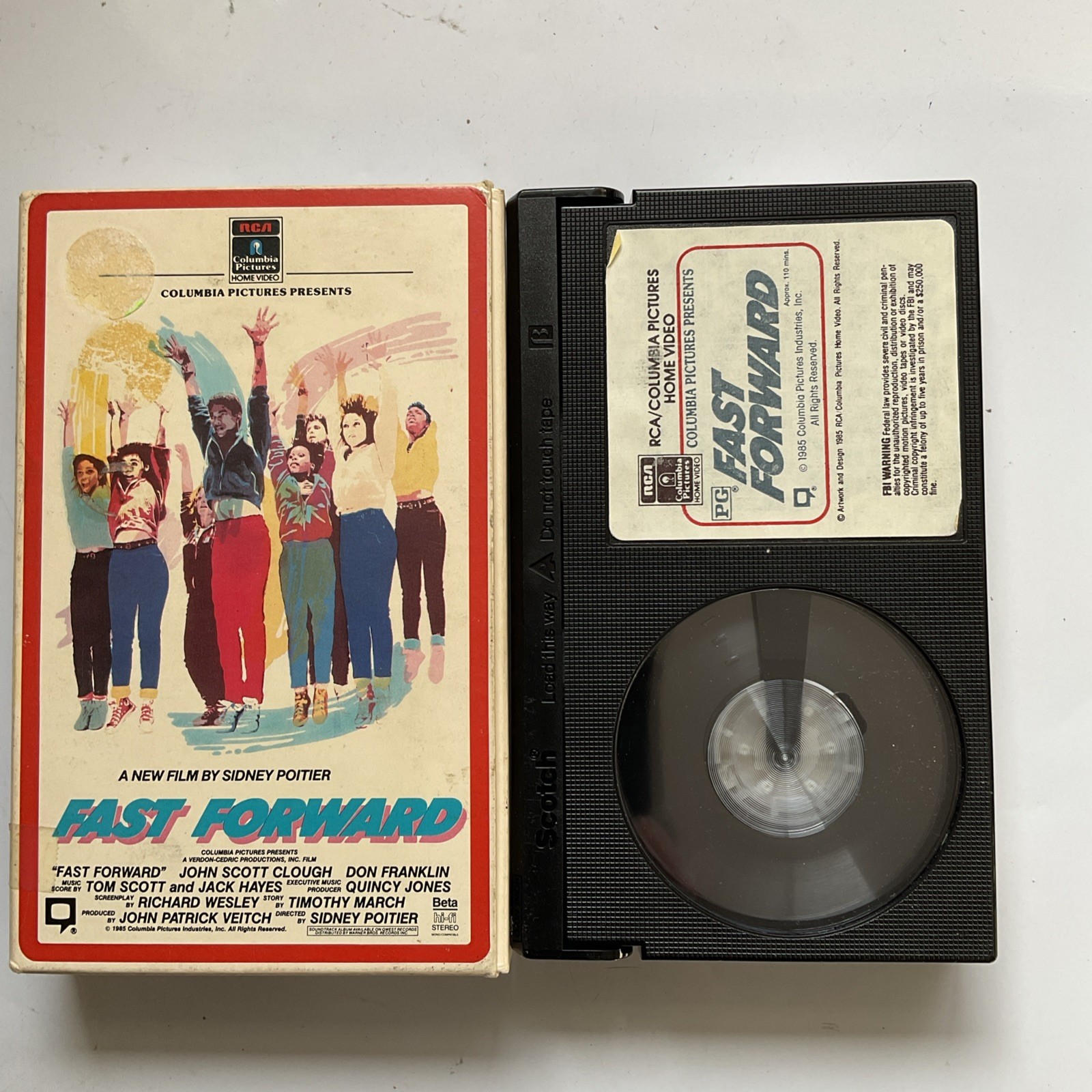 Fast Forward – Sidney Poitier Quincy Jones Betamax Beta Tape
