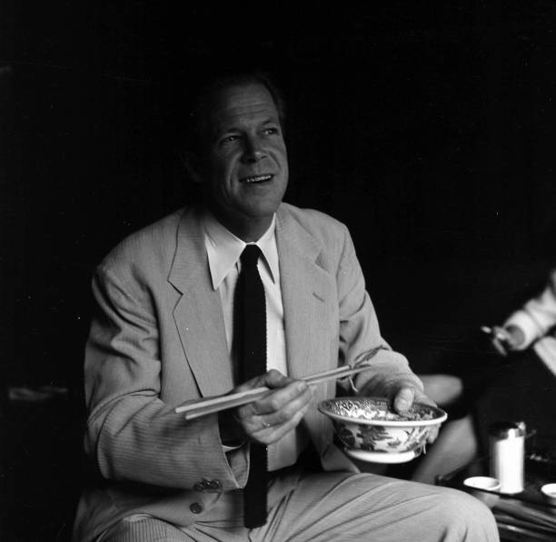 Dan Duryea poses in Chinatown in Los Angeles 1952 Historic Old Photo 8