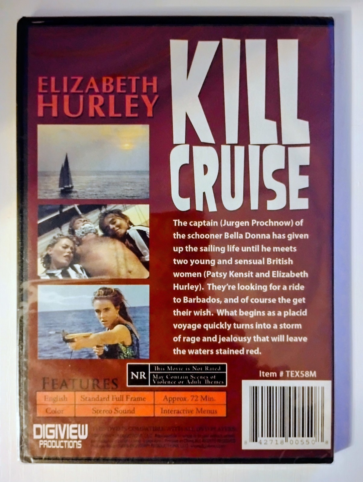 Kill Cruise DVD NR Full Screen Interactive Digiview Elizabeth Hurley New Sealed