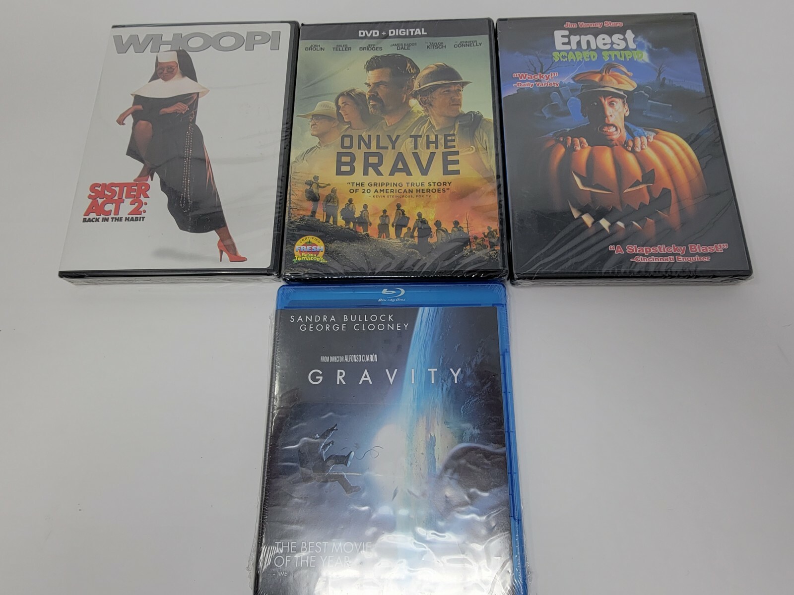 3 DVDs 1 Blu-Ray All Factory Sealed Never Opened