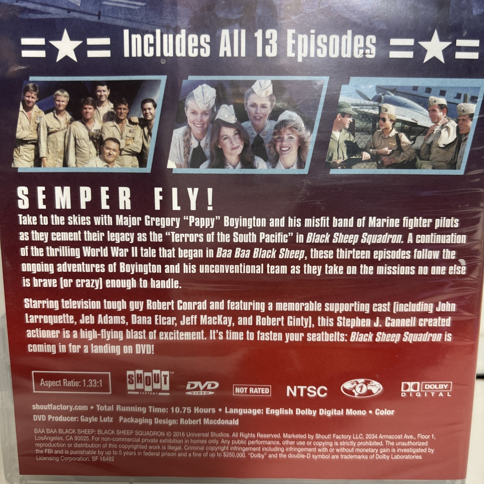 Baa Baa Black Sheep Black Sheep Squadron The Final Season 2 New Sealed 3 DVD Set