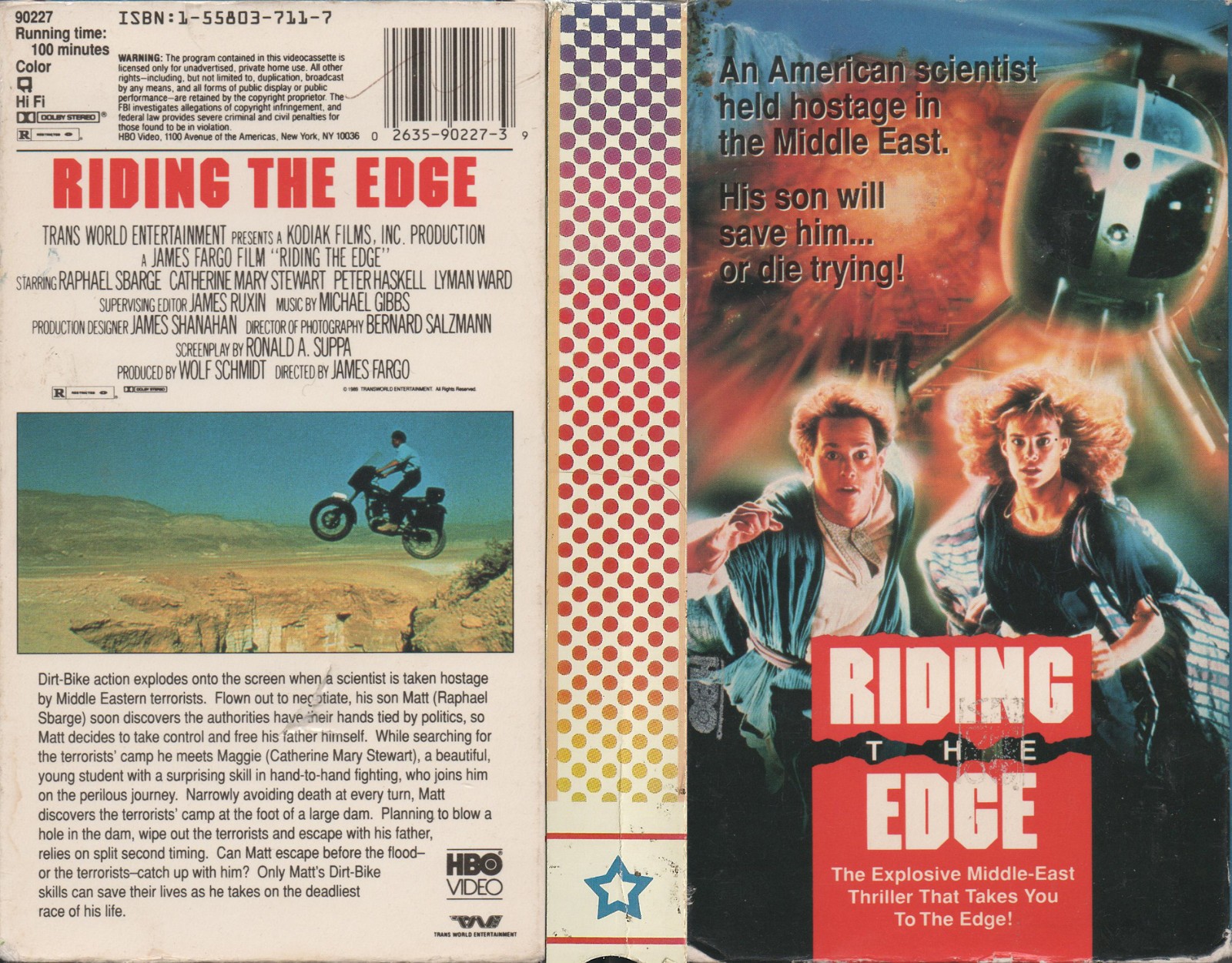 Riding the Edge (1989) OOP DVD rare Action / Espionage (retro 80’s movie)