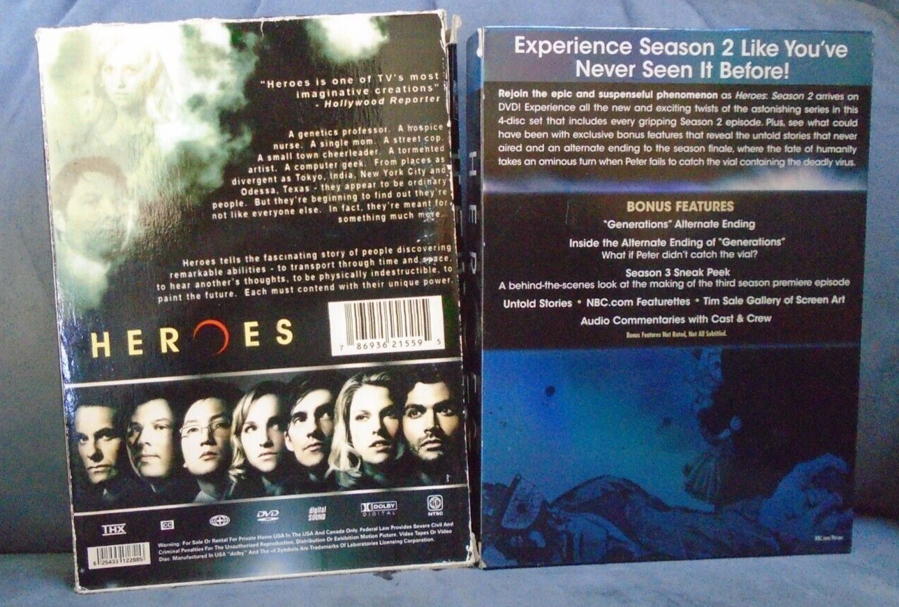 LOT OF 2 HEROES SEASON 2 AND HEROES SPECIAL EDITION (DVD)