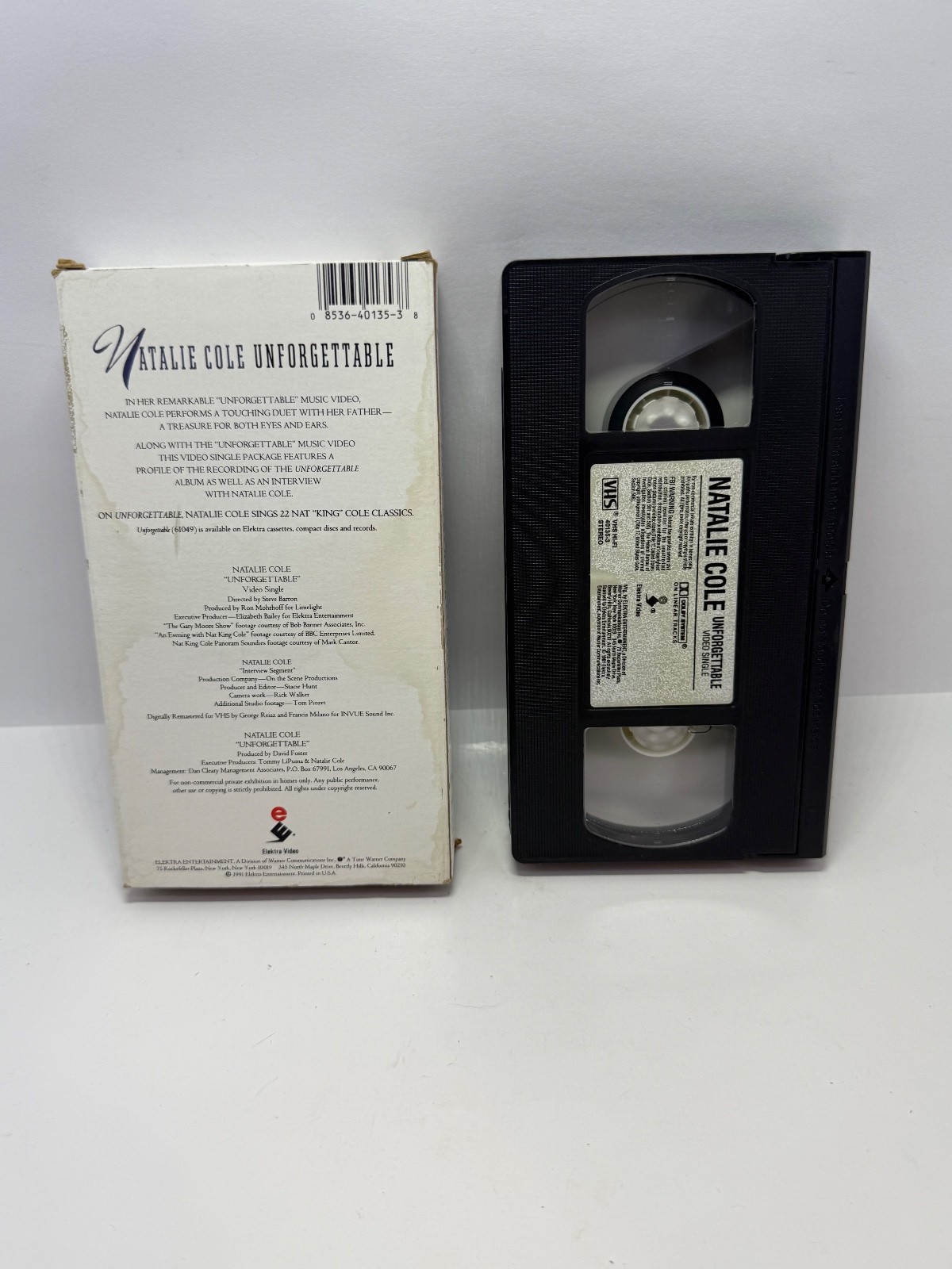 Unforgettable Natalie Cole with Nat King Cole (VHS Video 1991) RARE