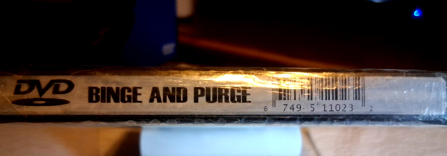 Binge & Purge DVD Sub Rosa Studios 2003, HORROR HORROR HORROR-Brian Clement Pic