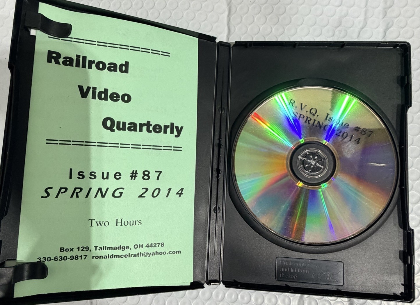 Railroad Video Quarterly DVDs Issues 80, 86, 87, 88 – 4‑Disc Lot