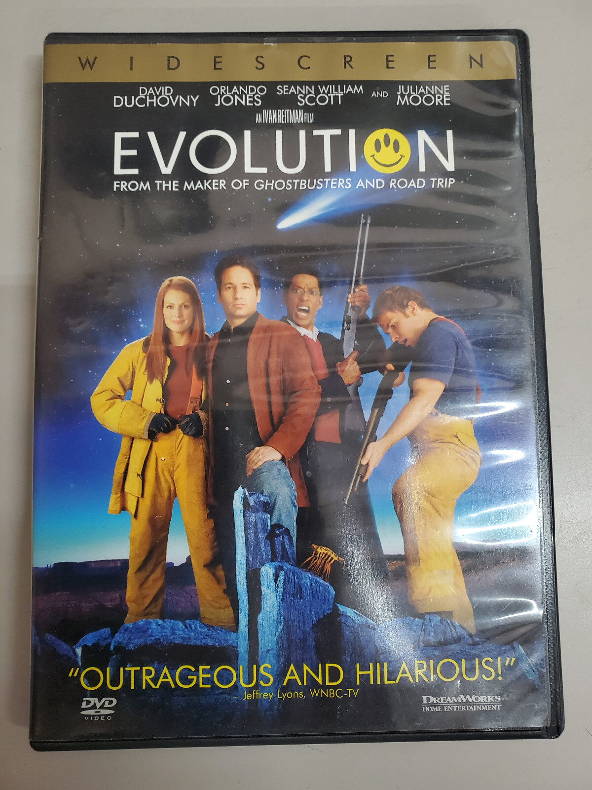 Evolution (DVD, 2001) David Duchovny, Julianne Moore Widescreen Used