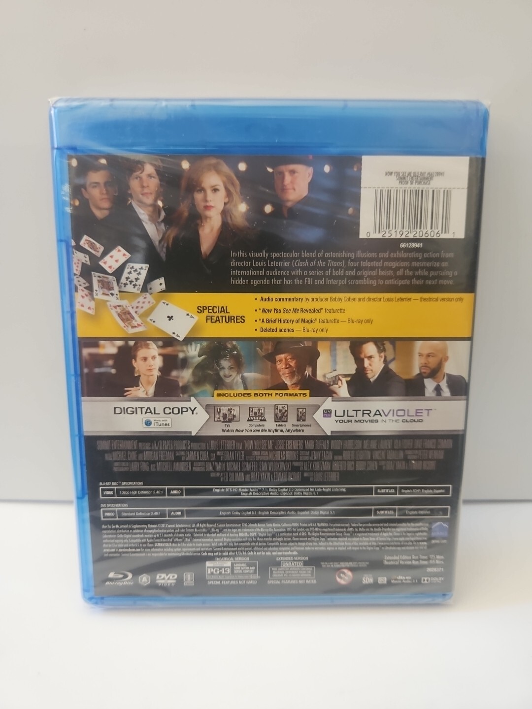 Now You See Me (Blu-ray, 2013) Brand New Jesse Eisenberg Mark Ruffalo