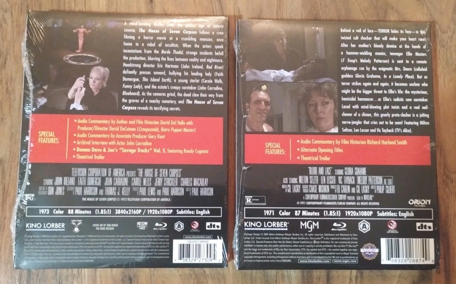 The House Of Seven Corpses/Blood And Lace/Kino Cult/4K/Blu Ray/Horror/Slasher!!