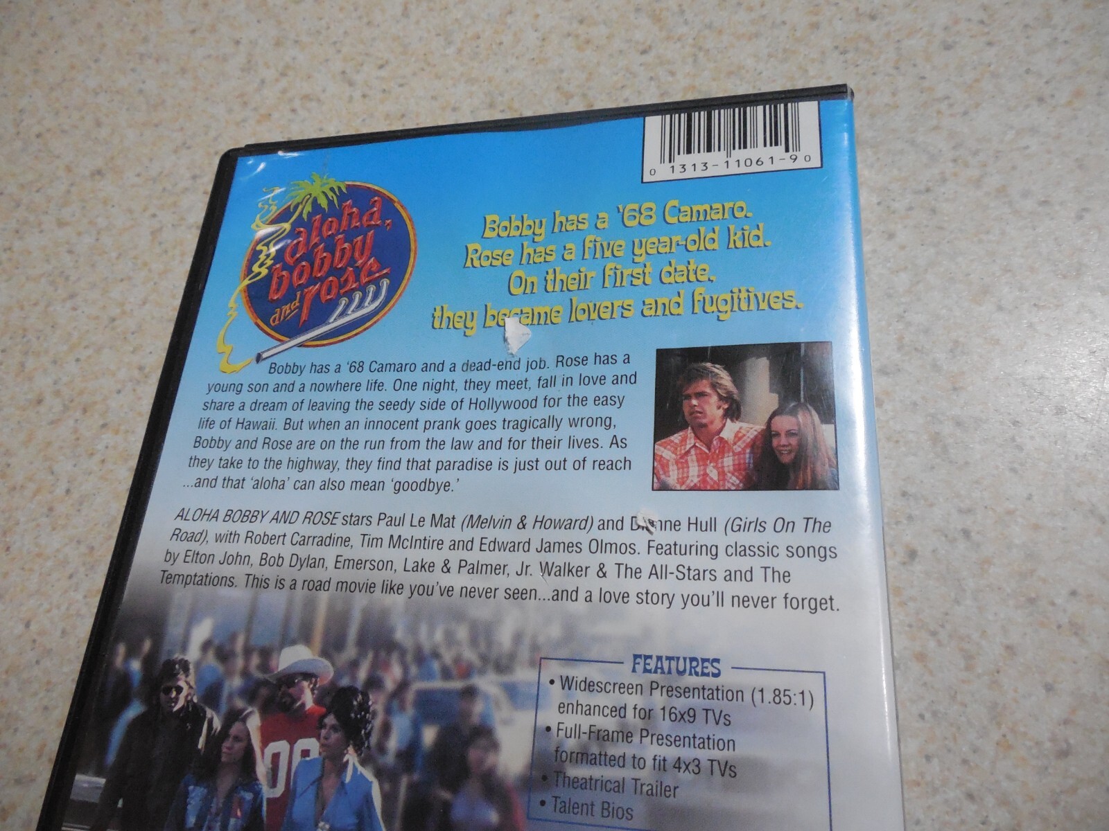 ALOHA BOBBY AND ROSE DVD 1975/ROAD DRAMA PAUL LE MAT DIANNE HULL OOP