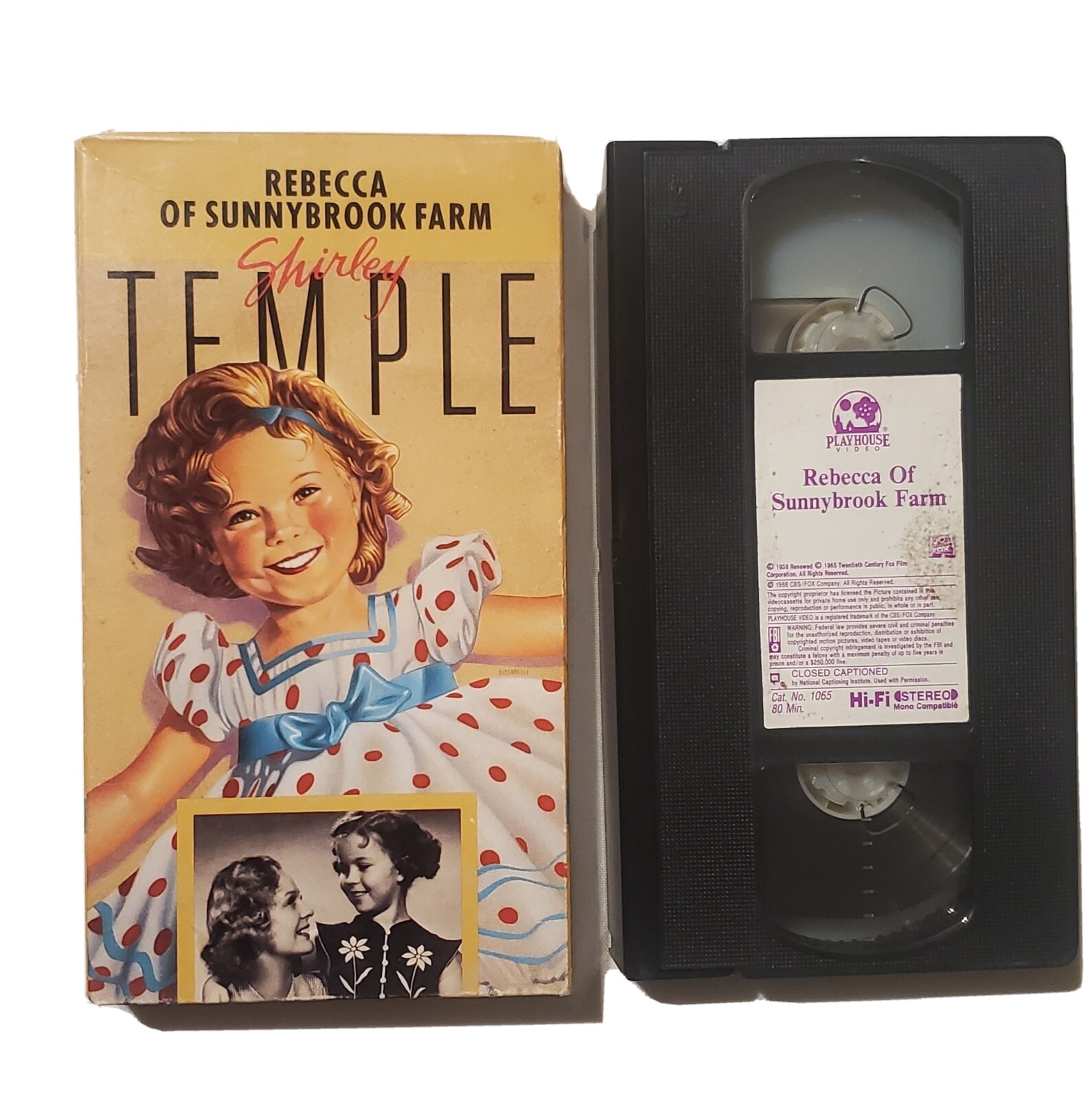 Rebecca of Sunnybrook Farm Hi Fi Stereo VHS. Closed captioned,