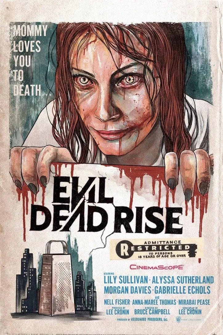 EVIL DEAD RISE 2023 GORE CULT HORROR RETURNS – pafu-3948 REPRODUCTION POSTCARD