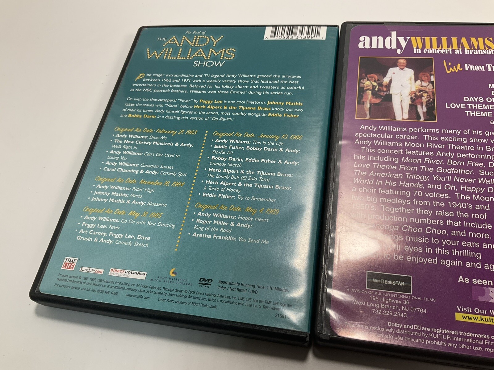 Andy Williams: My Favorite Duets & coneert And Show Set Of 3