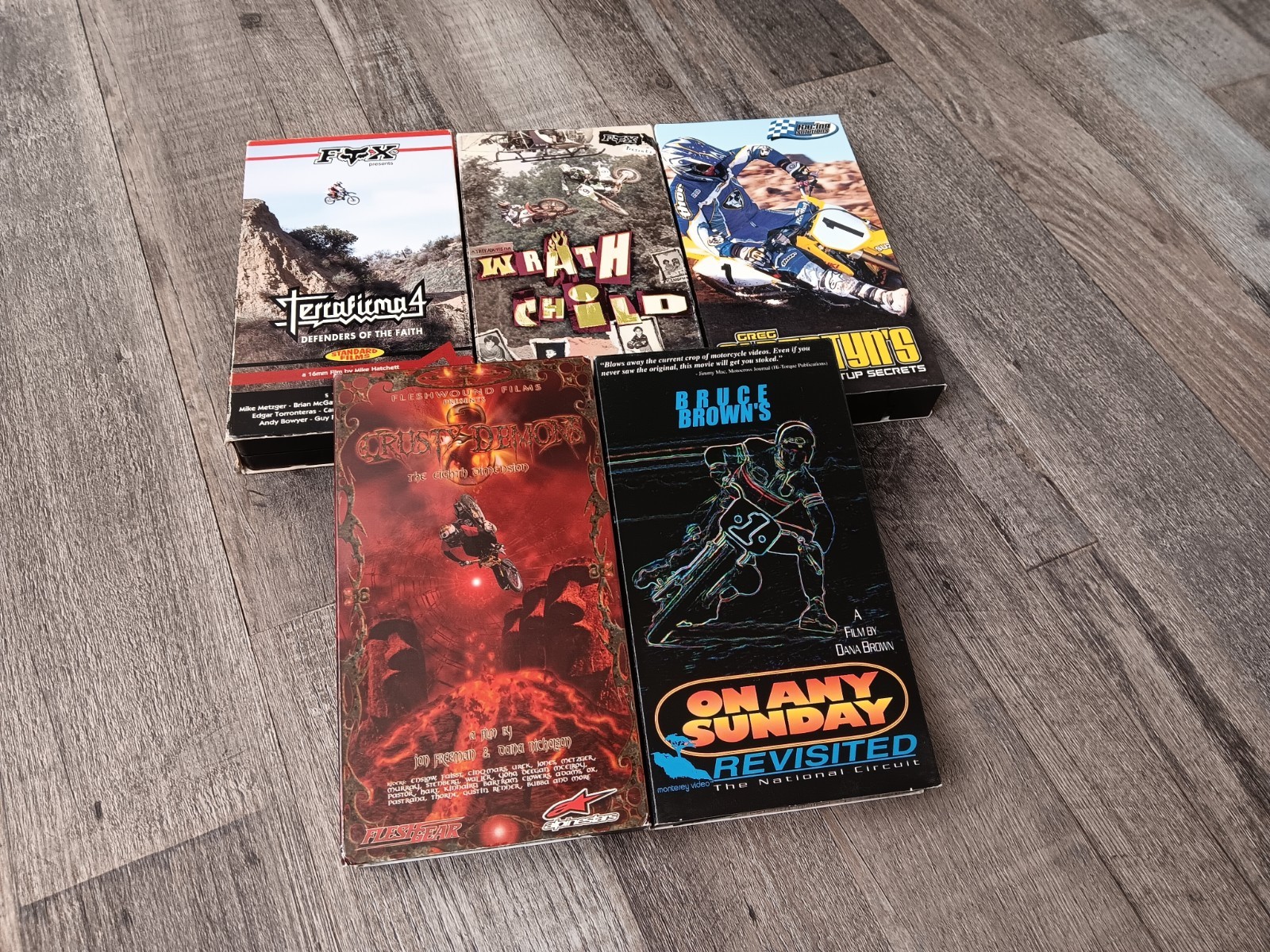 Vintage Motocross Dirt Bike VHS Lot Of 5 Extreme Sports Fox Racing On Any Sunday