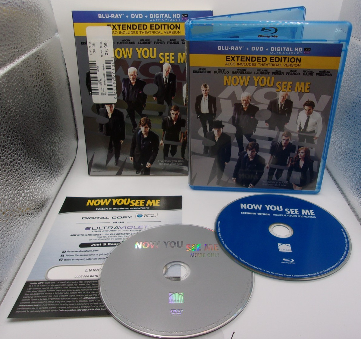 Used Now You See Me (Blu-ray, 2013) Woody Harrelson Combined Shipping!