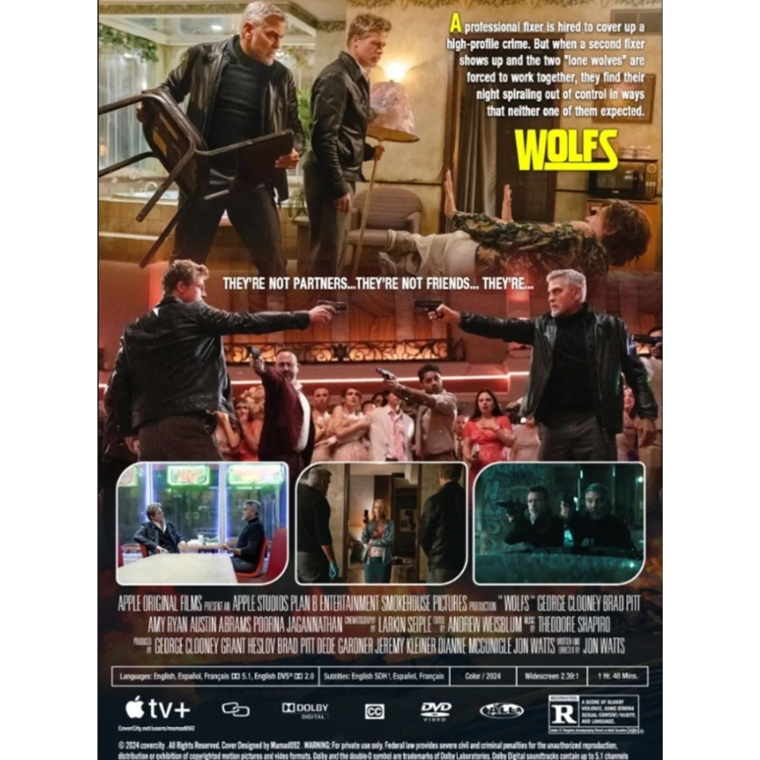 DVD Wolfs (2024) Action Crime Thriller Movie English Sub All Region Free Ship