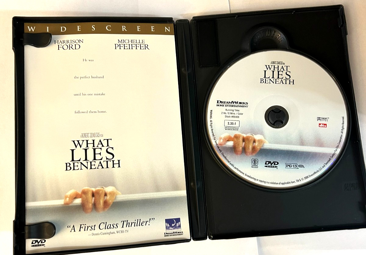 What Lies Beneath DVD Harrison Ford -Ships Same Day With Tracking