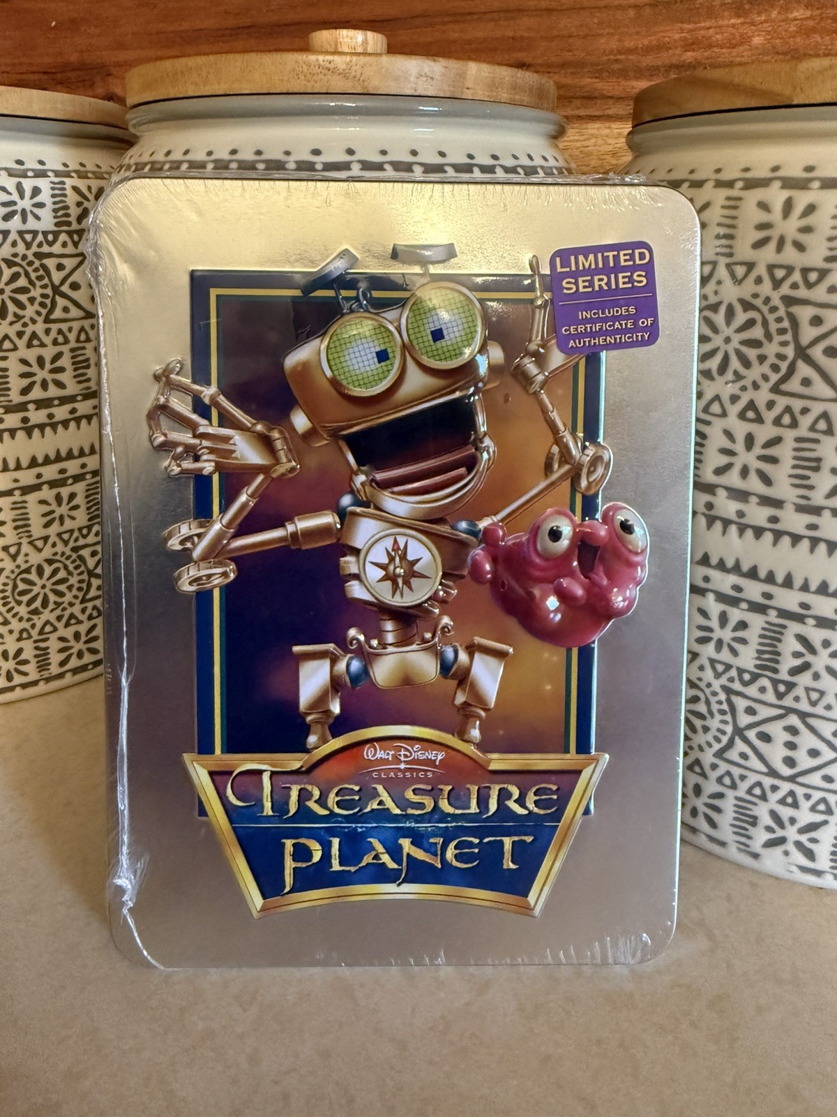 TREASURE PLANET Collectible Tin Disney Movie Club COA Included DMC DVD NEW