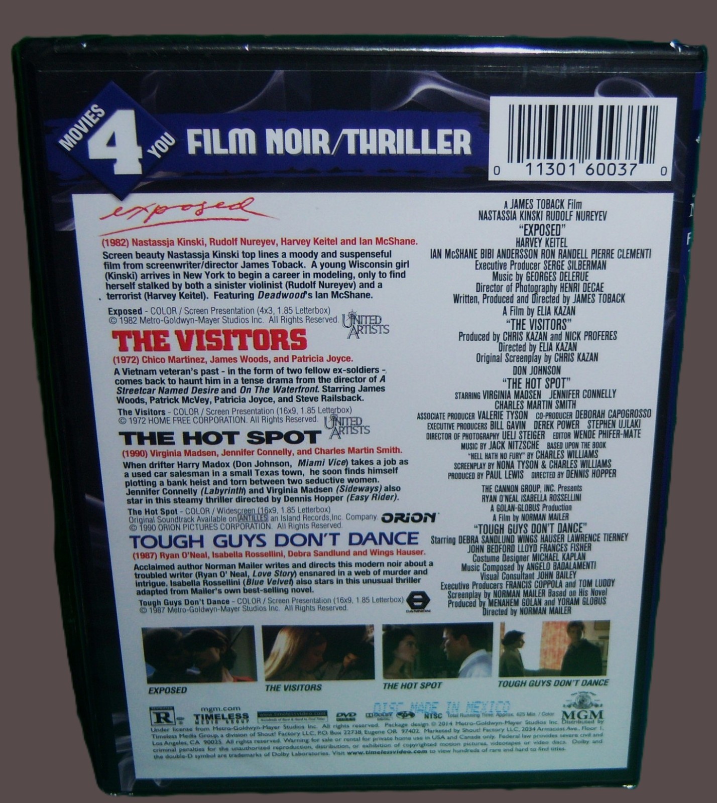 NEW RARE OOP MOVIES 4 YOU FILM NOIR THRILLER HOT SPOT VISITORS EXPOSED + 1 DVD