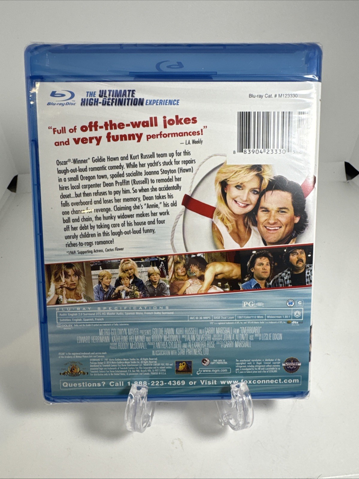 NEW Overboard (Blu-ray, 1987) Kurt Russell Goldie Hawn Romantic Comedy