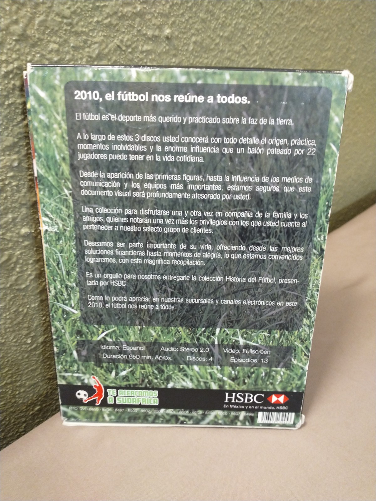 HISTORIA DEL FUTBOL DVDs Espanol 4 Discos Duracion 650 minutos