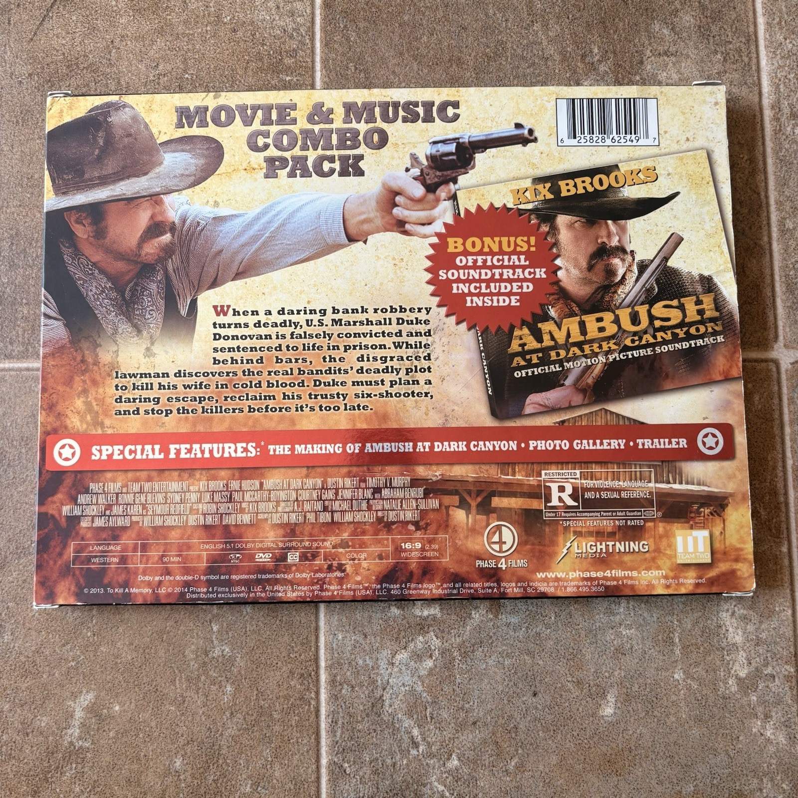 Phase 4 Films Ambush at Dark Canyon DVD Widescreen + Soundtrack CD R NTSC