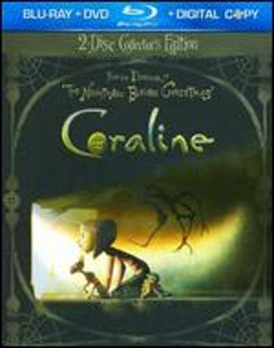 Coraline [2 Discs] [Includes Digital Copy] [Blu-ray/DVD] by Henry Selick: Used