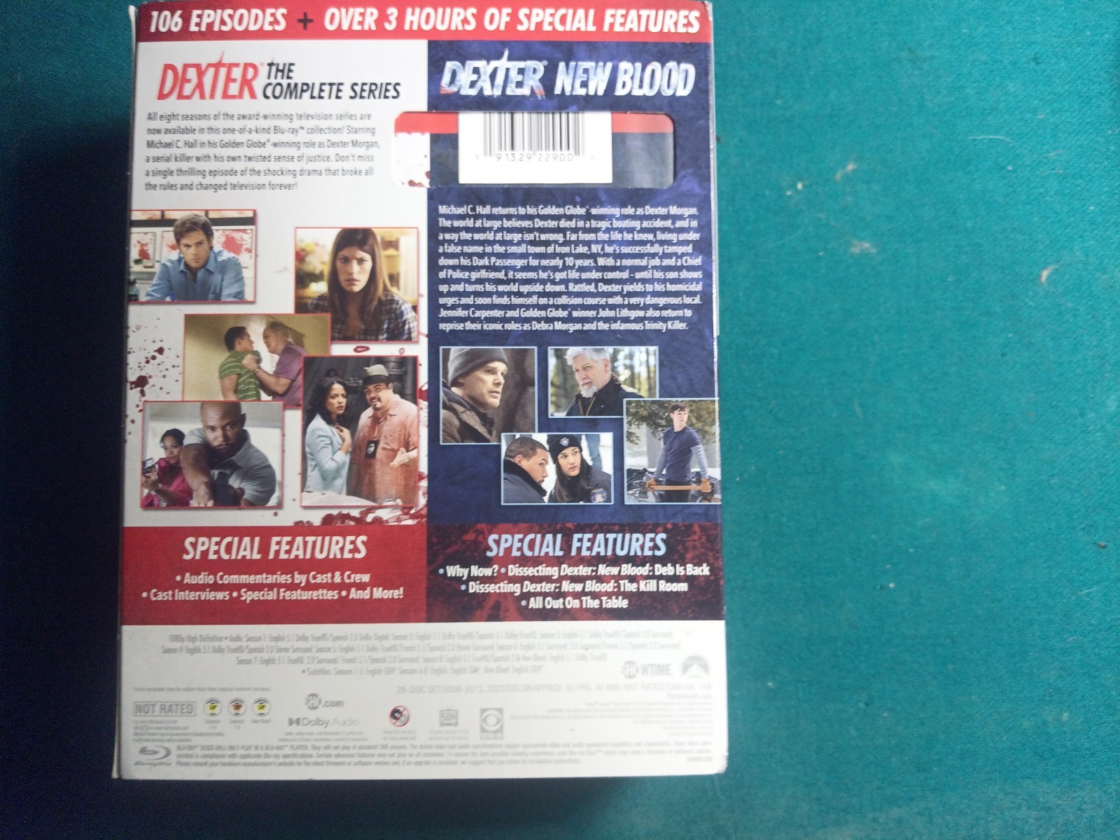 Showtime Dexter + Dexter: New Blood Complete Series Blu-ray w/ Special Features