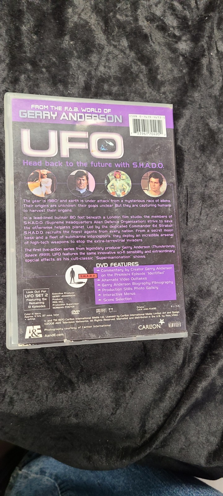 Gerry Anderson UFO Set I A&E 4 Disc DVD Set