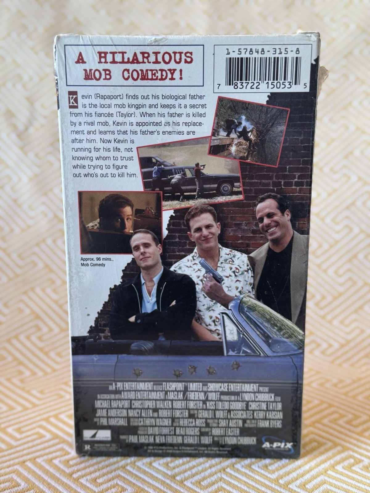 Kiss Toledo Goodbye (VHS 1998) ~SEALED~ Mafia Dark Comedy w/ Christopher Walken