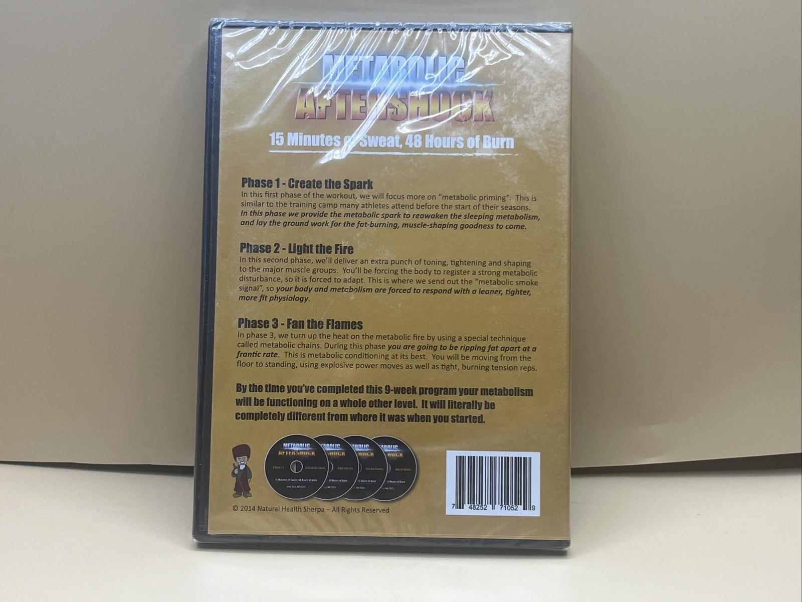 Metabolic Aftershock: 15 Minutes Of Sweat, 48 Hours Of Burn (4 DVD Set) New