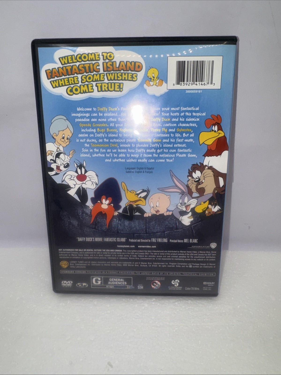 Daffy Duck’s Movie: Fantastic Island DVD Mel Blanc Friz Freleng Animation