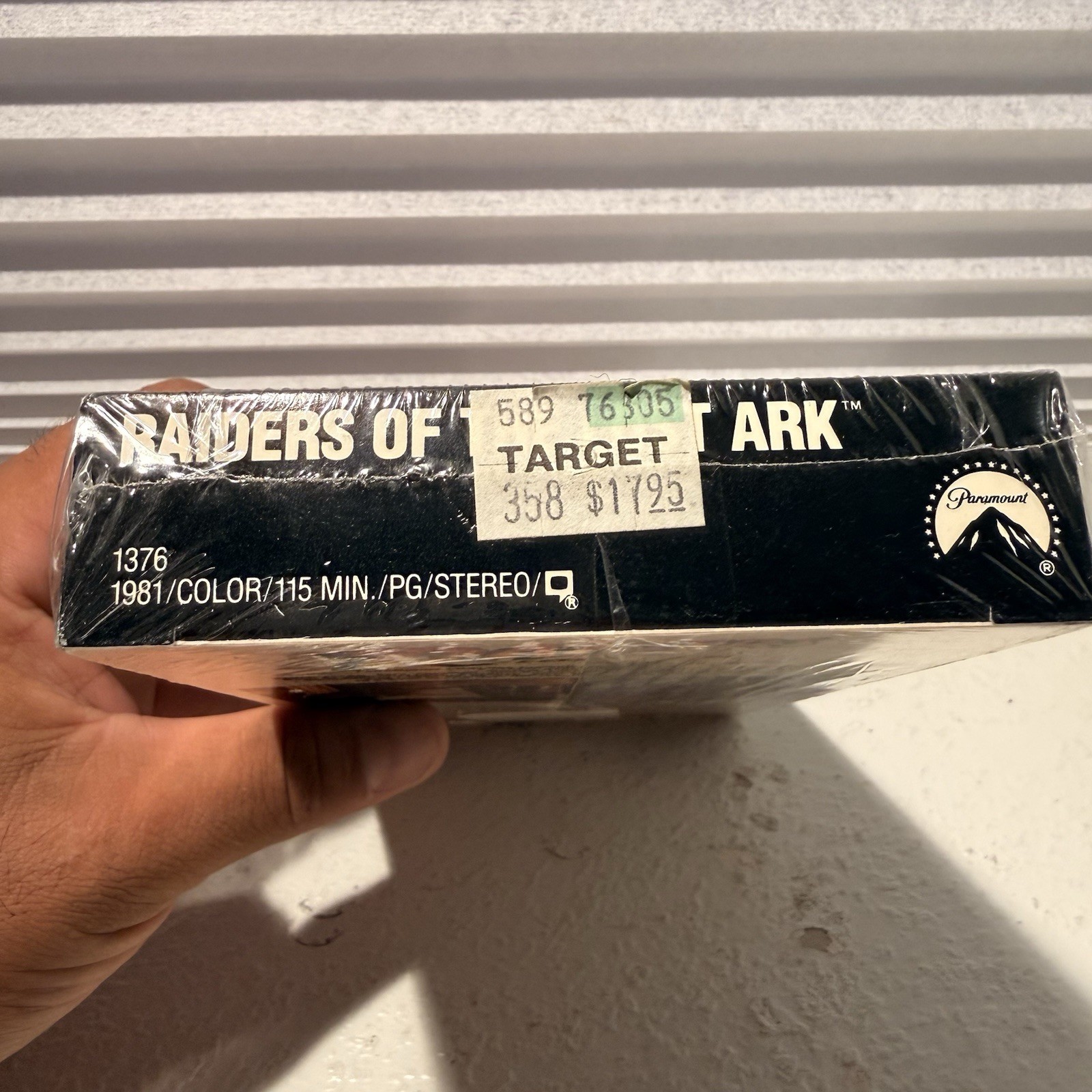 Raiders of the Lost Ark VHS 1376 Factory Sealed Paramount Watermark