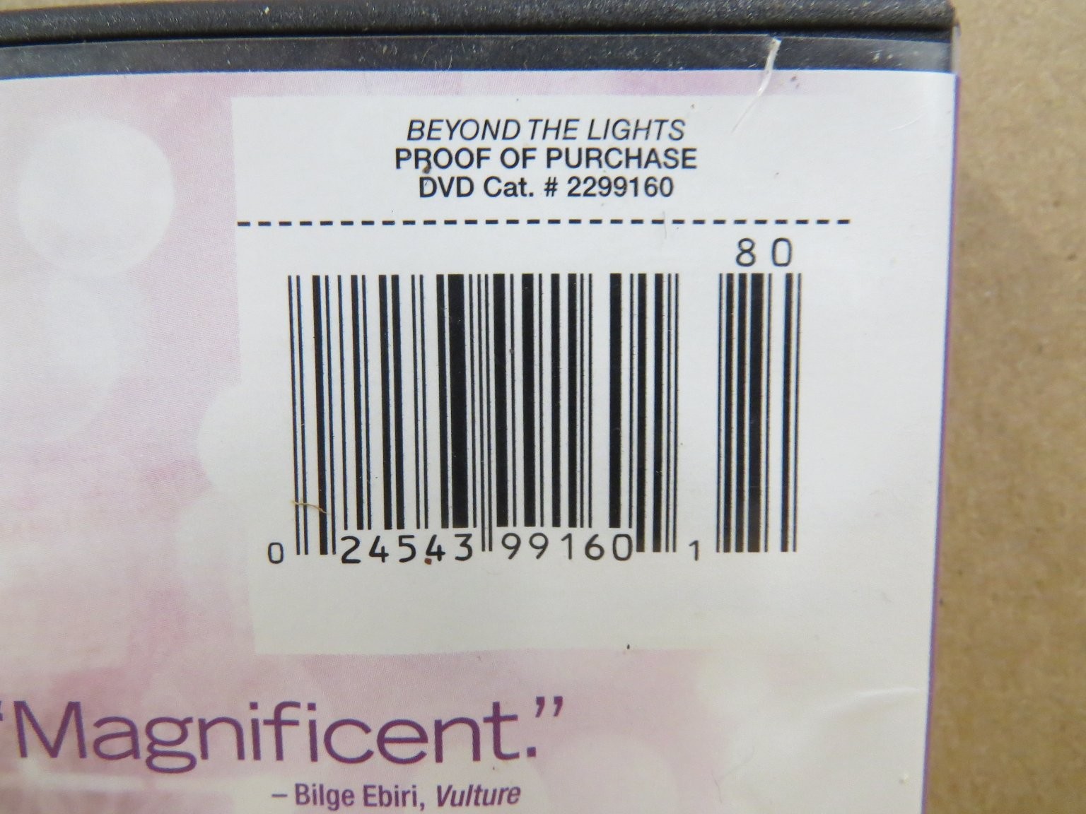 BEYOND THE LIGHTS DVD 2014 Gugu Mbatha-Raw Nate Parker Gina Prince-Bythewood