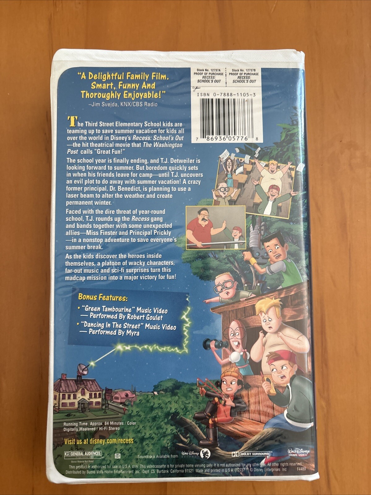 Recess: School’s Out VHS Disney Clamshell *