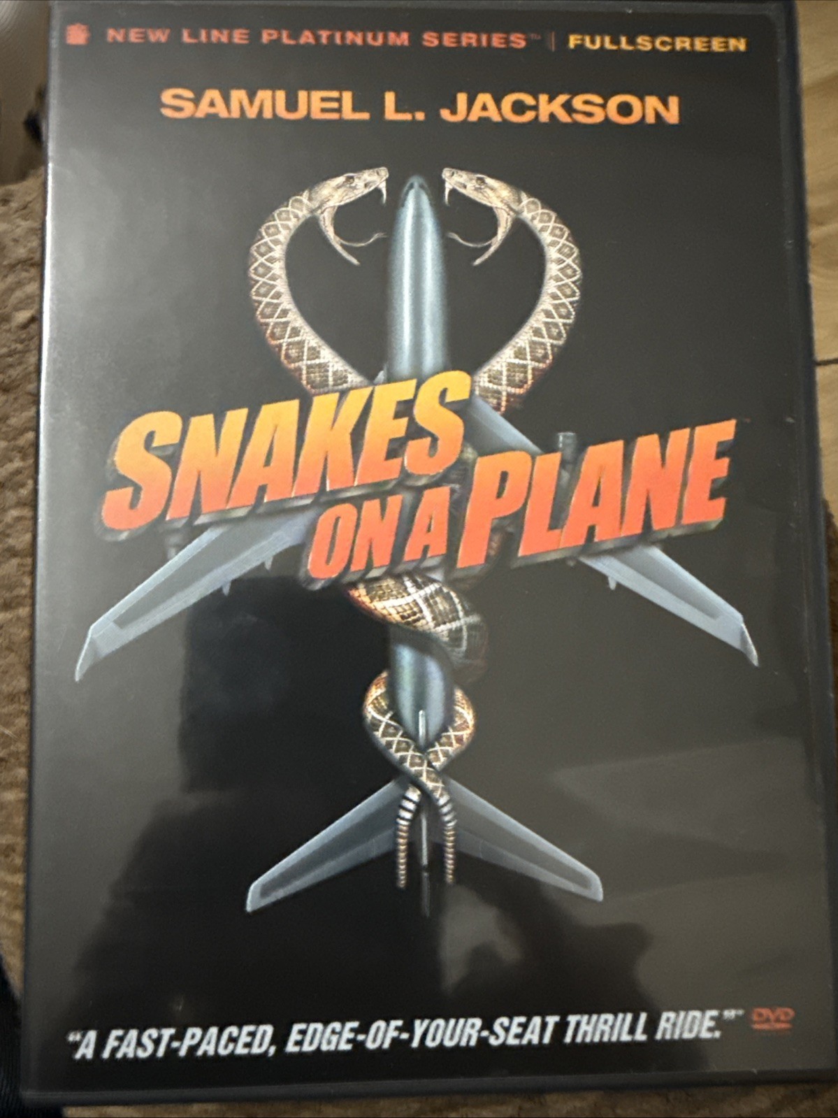 Snakes on a Plane (DVD, 2007, Full Frame) with Insert EXCELLENT