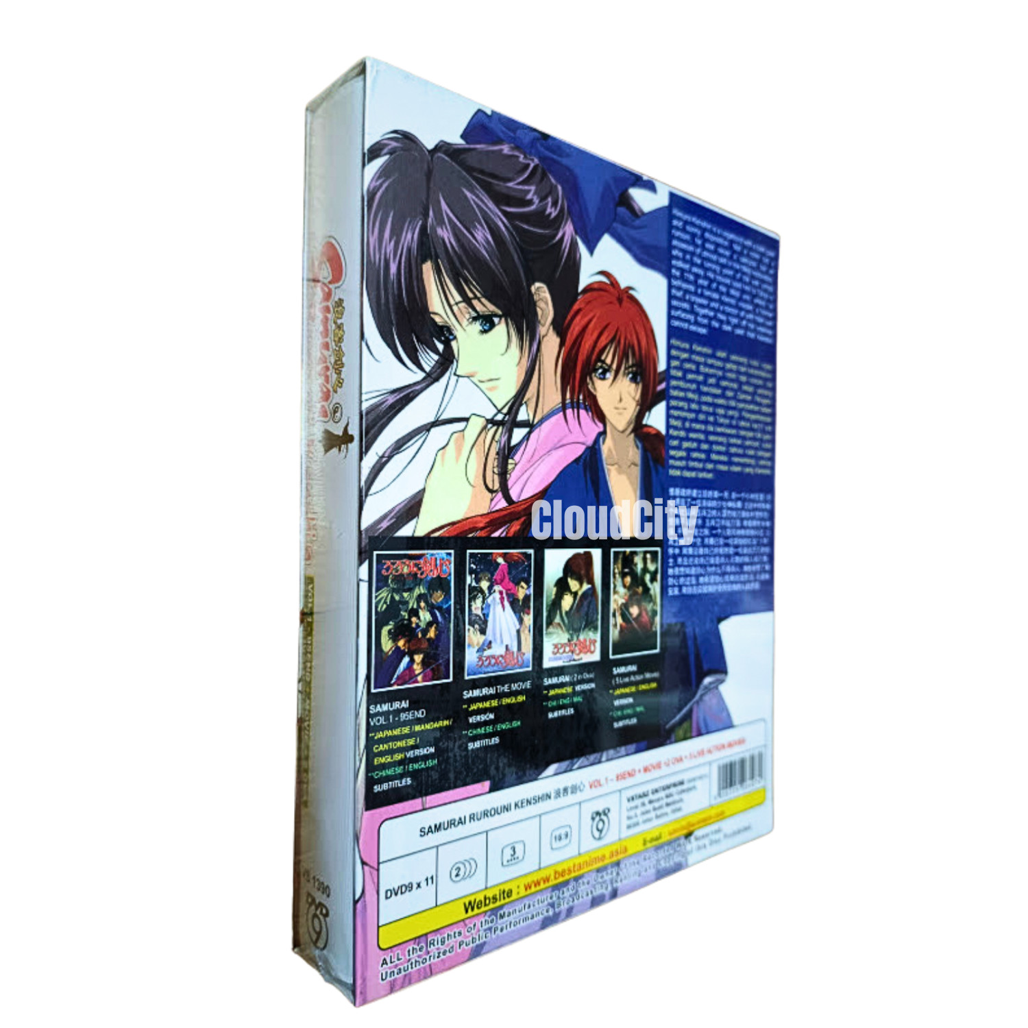 Samurai Rurouni Kenshin Vol 1-95 + Movie +2 OVA +3 Live Action Movie DVD Eng Sub
