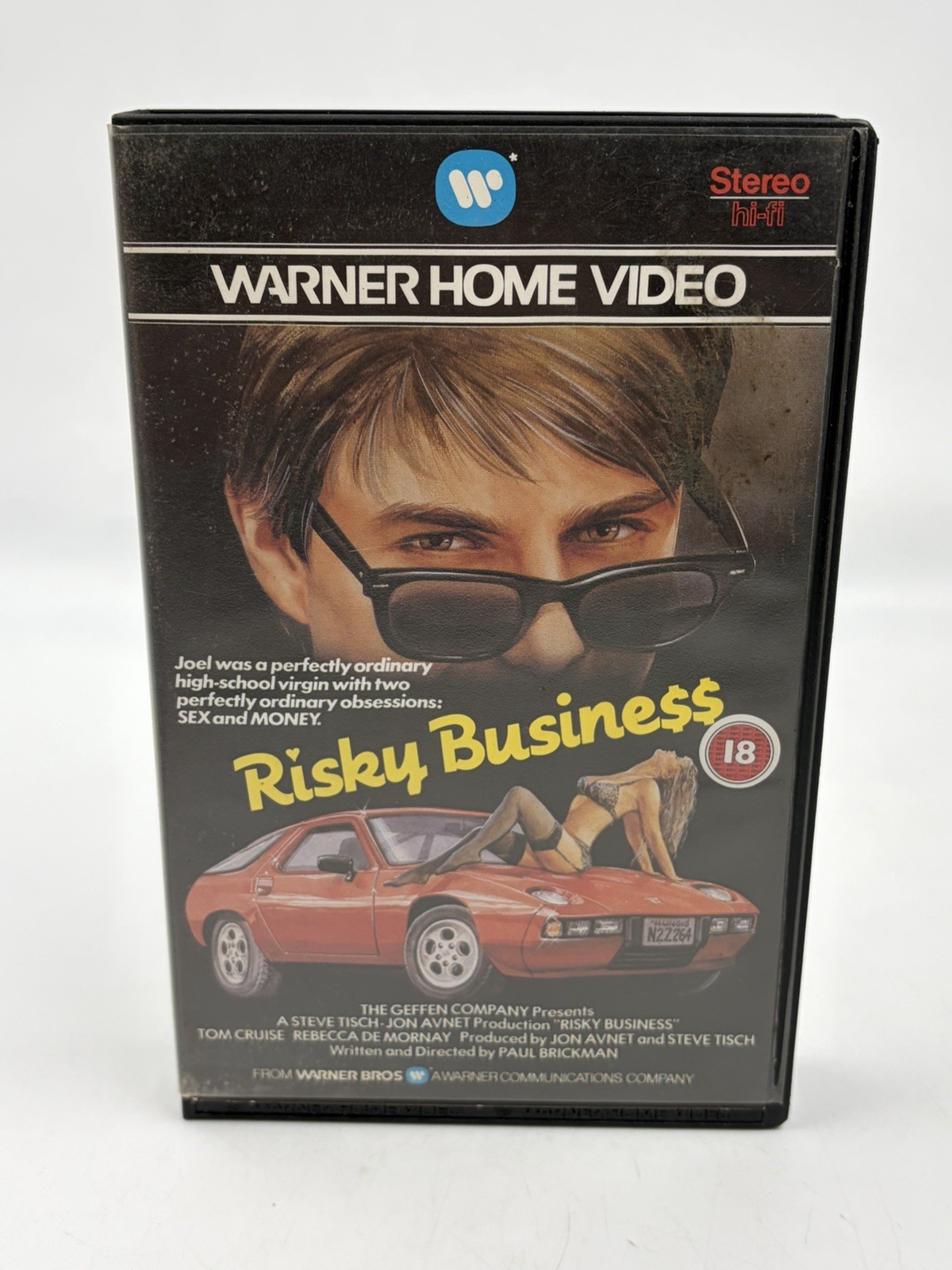 RISKY BUSINESS (1984) Warner Home Video Big Box PAL UK Release VHS Video