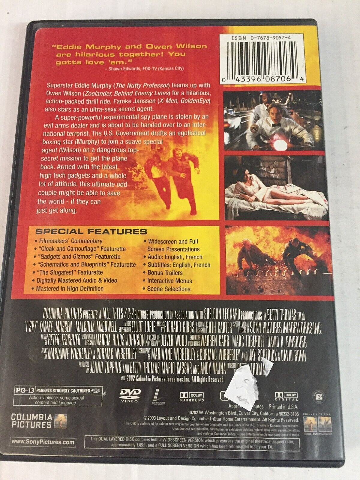 I-SPY Eddie Murphy Owen Wilson DVD Ships Free Same Day With Tracking