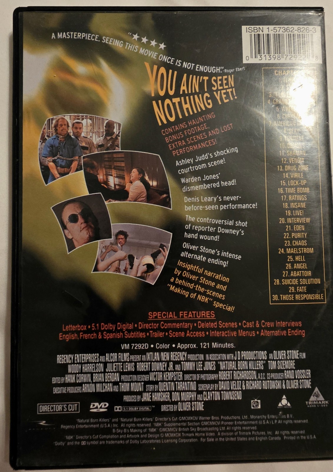 DVD Movie Lot of 6 Horror Thriller Movies Used Condition Tested And Working