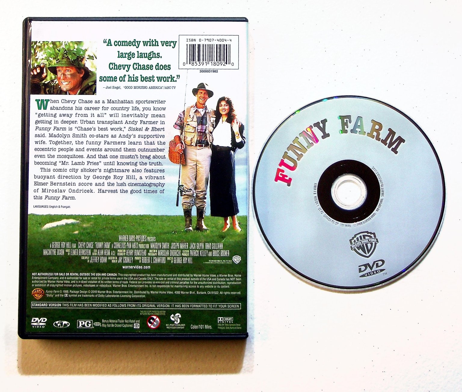 Funny Farm DVD (1988) Chevy Chase, Madolyn Smith – George Roy Hill Comedy